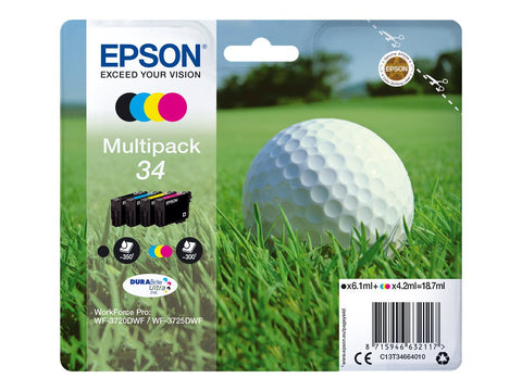 EPSON 2LB Multipack 34 Ink Multipack CMYK DURABrite Ultra Blister w/s