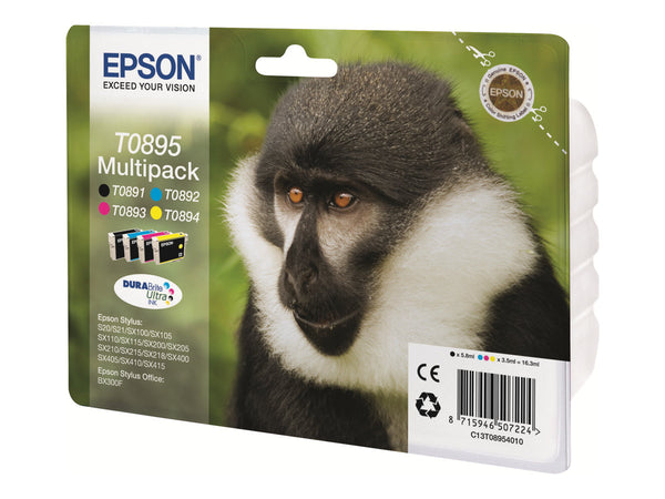 EPSON 2LB T0895 ink cartridge black and tri-colour 1-pack RF-AM blister w/s