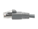 EATON TRIPPLITE Cat6a 10G-Certified Snagless Shielded STP Ethernet Cable RJ45m/M PoE Gray 7 ft. 2.13m