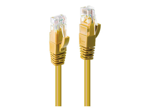 LINDY Cat.6 UTP Cable Yellow 0.5m
