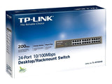 TP-LINK 24-port 10/100M Switch 24 10/100M RJ45 ports 13-inch steel case