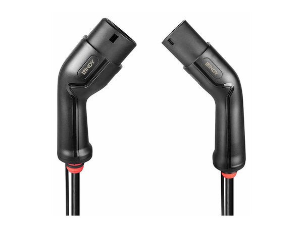 LINDY charging cable for e-vehicles Type 2 22kW 7m