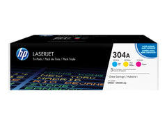 HP 304A original Toner cartridge CF372AM cyan magenta yellow standard capacity 3 x 2.800 pages 3-pack