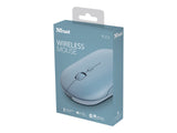 TRUST Souris sans fil PUCK Ultra-plate rechargeable - Bleue