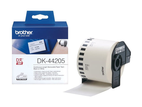 BROTHER P-TOUCH DK-44205 removable blanc thermal  papier 62mm x 30.48m