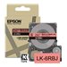 EPSON Matte Tape Red/Black 24mm 8m