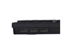 TNB HUB Wired Keyboard Built-In 3X Usb-A Hub Brushed Finish Fine Touches Automatic Connection No Installation Required