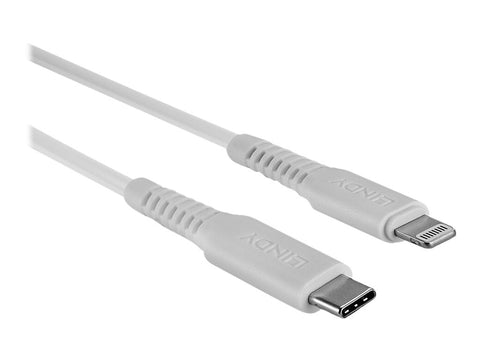 LINDY 3m USB C to Lightning Cable White