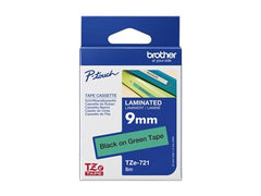 BROTHER RUBAN 9mm Noir/Vert