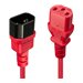 LINDY 1m IEC Extension Lead Red
