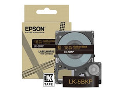 EPSON Metallic Tape Black/Gold 18mm 9m