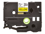 BROTHER TZEFX661 36mm Black on Yellow Flexible ID
