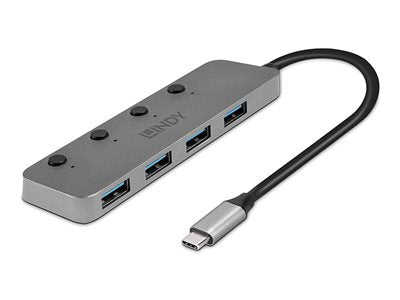 LINDY 4 Port USB 3.2 Type C Hub
