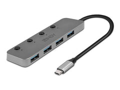 LINDY 4 Port USB 3.2 Type C Hub