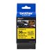 BROTHER TZEFX661 36mm Black on White FL