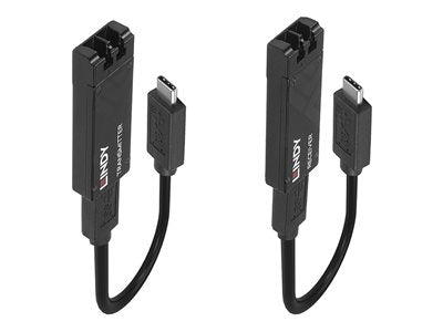 LINDY 100m Fibre Optic USB 3.2 Type C