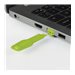 LINDY RJ45 Port Locks Green 10x + 1 Key