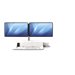 FELLOWES STATION ASSIS-DEBOUT LOTUS BLAN