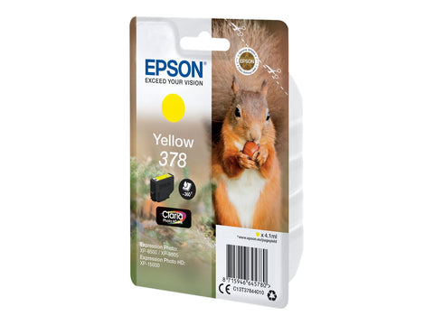 EPSON 4LB 378 Yellow Ink Cartridge with sec 8x w/s