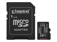 KINGSTON Canvas Select Plus Carte mémoire microSDXC 1To Gen3 150MB/s A1 Adaptateur SD Inclus