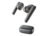 HP Poly Voyager Free 60 UC Carbon Black Earbuds +BT700 USB-C Adapter +Basic Charge Case