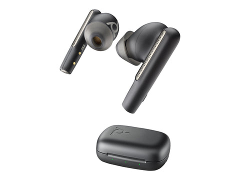 HP Poly Voyager Free 60 UC Carbon Black Earbuds +BT700 USB-C Adapter +Basic Charge Case