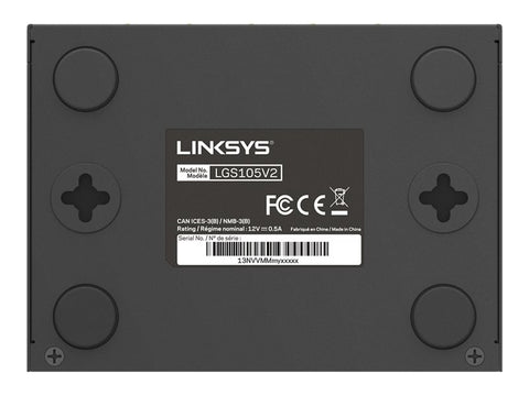 LINKSYS Switch 5 ports Gigabit - Boitier métal