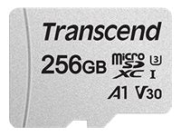 TRANSCEND 256Go microSD avec adaptateur SD UHS-I U3 A1 pour smartphone / tablette