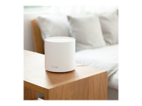 TP-LINK AX3000 Whole Home Mesh Wi-Fi 6 Unit 574Mbps at 2.4GHz + 2402Mbps at 5GHz 2xInternal Antennas 3xGigabit Ports WAN/LAN