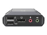 EATON TRIPPLITE Commutateur KVM 2 ports DisplayPort 1.1/USB avec audio/vidéo câbles intégrés partage de périphériques USB