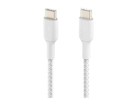 BELKIN BOOST CHARGE USB-C to USB-C Cable Braided 2m White