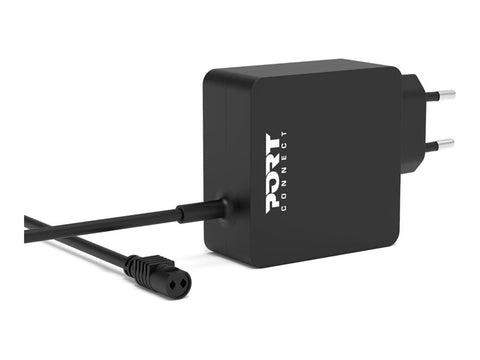 PORT DESIGNS Universal Power Adapter For Notebooks Up To 45W EU Plug 7 Universal Detachable Tips