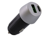 TNB Chargeur allume-cigares haute puissance 2USB 38W max - Garantie à vie - noir