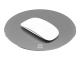 XTREMEMAC Tapis de souris rond en aluminium Gris