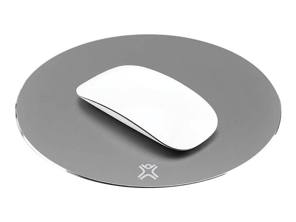 XTREMEMAC Tapis de souris rond en aluminium Gris