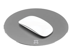 XTREMEMAC Tapis de souris rond en aluminium Gris