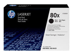 HP 80XD original Toner cartridge CF280XD black high capacity 2 x 6.900 pages 2-pack