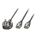 LINDY 2.5m Y Mains Power Cable UK 3Pin