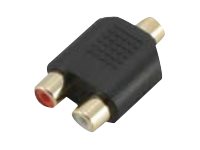 MCL Adaptateur stéréo JACK 3.5mm femelle / 2 x RCA femelle haute qualité