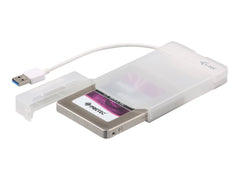 I-TEC USB 3.0 Advance MySafe Easy Enclosure 6.4cm 2.5p External Enclosure for SATA HDD itegrated cable white