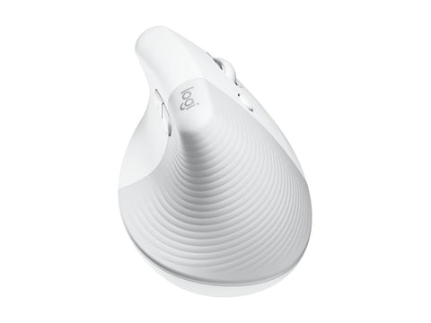 LOGITECH Lift for Business Vertical mouse ergonomic 6 buttons wireless Bluetooth 2.4 GHz Bolt USB receiver off-white