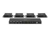 LINDY Kit Extender Splitter 4 Ports HDMI & IR avec Loop Out Cat.6 50m