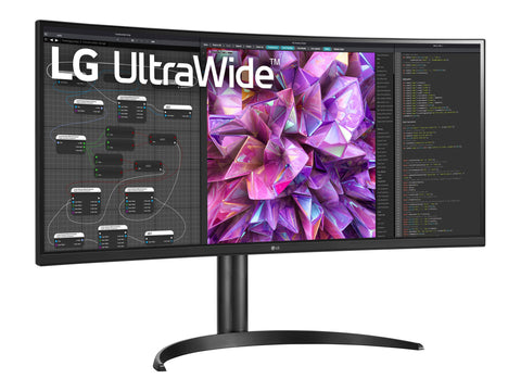 LG 34WQ75C-B Écran LED - incurvé - 34" - 3440 x 1440 UWQHD @ 60 Hz - IPS - 300 cd/m² - 1000:1 - HDR10 - 5 ms - 2xHDMI,DP, USB-C