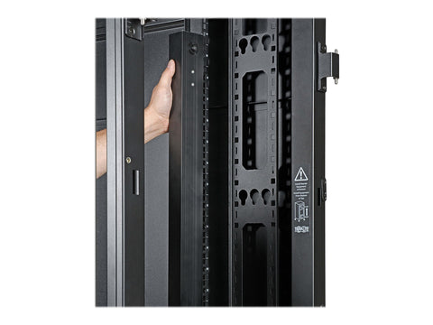 EATON TRIPPLITE 42U SmartRack Extra-Deep Server Rack 48p 1219mm Depth Doors & Side Panels Included