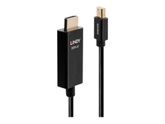 LINDY 1m Active Mini DisplayPort to HDMI Adapter Cable with HDR