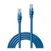 LINDY Cat.6 UTP Cable Blue 0.3m