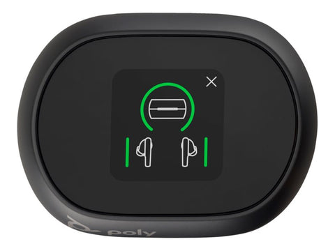 HP Poly Voyager Free 60+ UC M Carbon Black Earbuds +BT700 USB-C Adapter +Touchscreen Charge Case