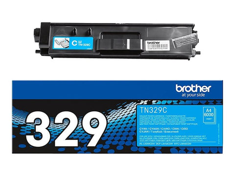 BROTHER TN-329C cartouche de toner cyan très haute capacité 6.000 pages pack de 1