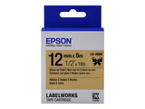 EPSON Ruban LK-4KBK - Satin - Noir sur Or 12/5