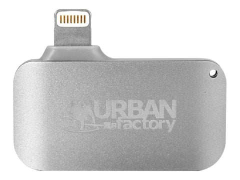 URBAN FACTORY Lecteur de cartes micro-SD - Lightning. Câble micro USB inclus